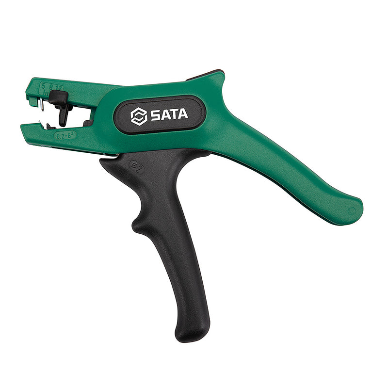 Kìm tuốt dây tự động SATA 91215, dòng G Series có thể điều chỉnh đường kính tuốt dây từ 0.2 - 6mm2