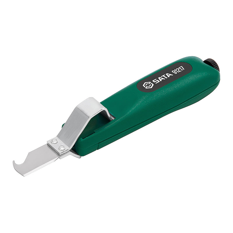 Dao rọc cáp SATA 91217 G Series, tuốt vỏ cáp tròn 4-28mm, lưỡi cắt điều chỉnh, thân nylon siêu bền.