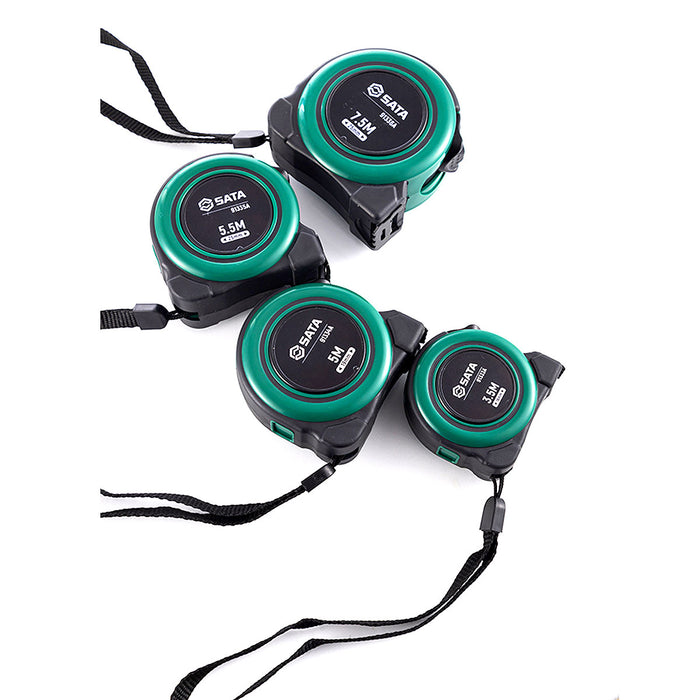 Thước cuộn thép 2 mặt số SATA chiều dài từ 3.5m - 7.5m