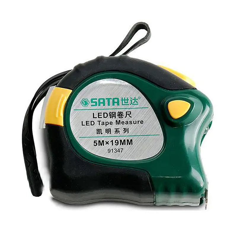 Thước cuộn thép có đèn LED SATA chiều dài từ 3m - 5m