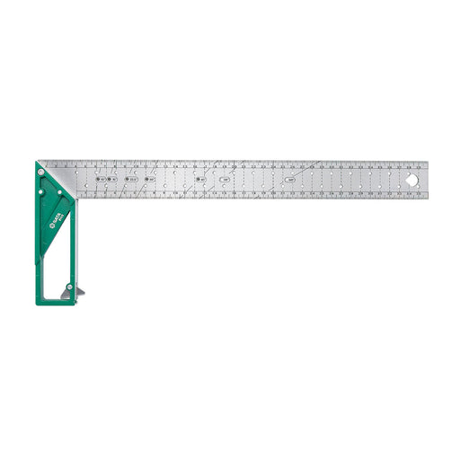 Thước đo góc vuông SATA 91415 400mm chuyên nghiệp, độ chính xác cao, tay cầm nhôm đúc, vạch khắc laser bền bỉ cho thi công, mộc, cơ khí.