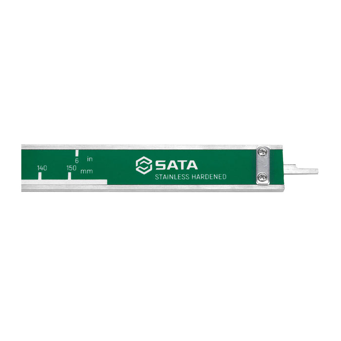 Thước kẹp SATA 91512 màn hình điện tử, dãi đo từ 0-200mm, bước chỉnh 0.01mm, độ chính xác +/- 0.03mm