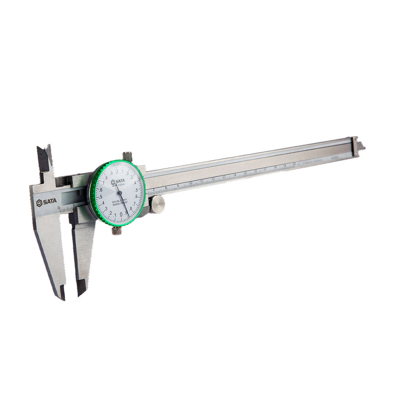 Thước kẹp đồng hồ cơ SATA 91523 0-300mm, độ chính xác cao, thép không gỉ, đo ngoài, đo trong, đo độ sâu, đo bậc.
