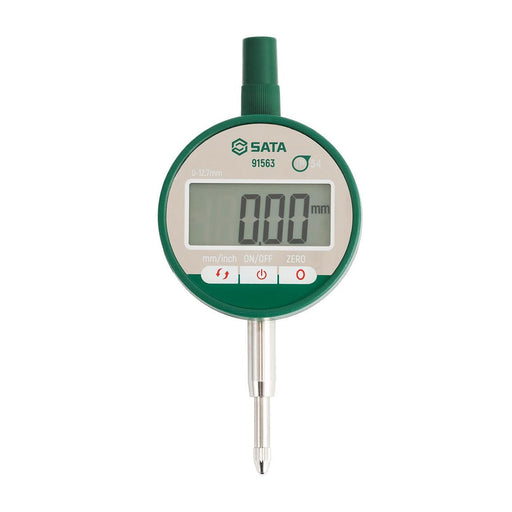Đồng hồ so điện tử SATA 91563, đo 0-12.7mm, IP54, màn hình LCD, xuất dữ liệu