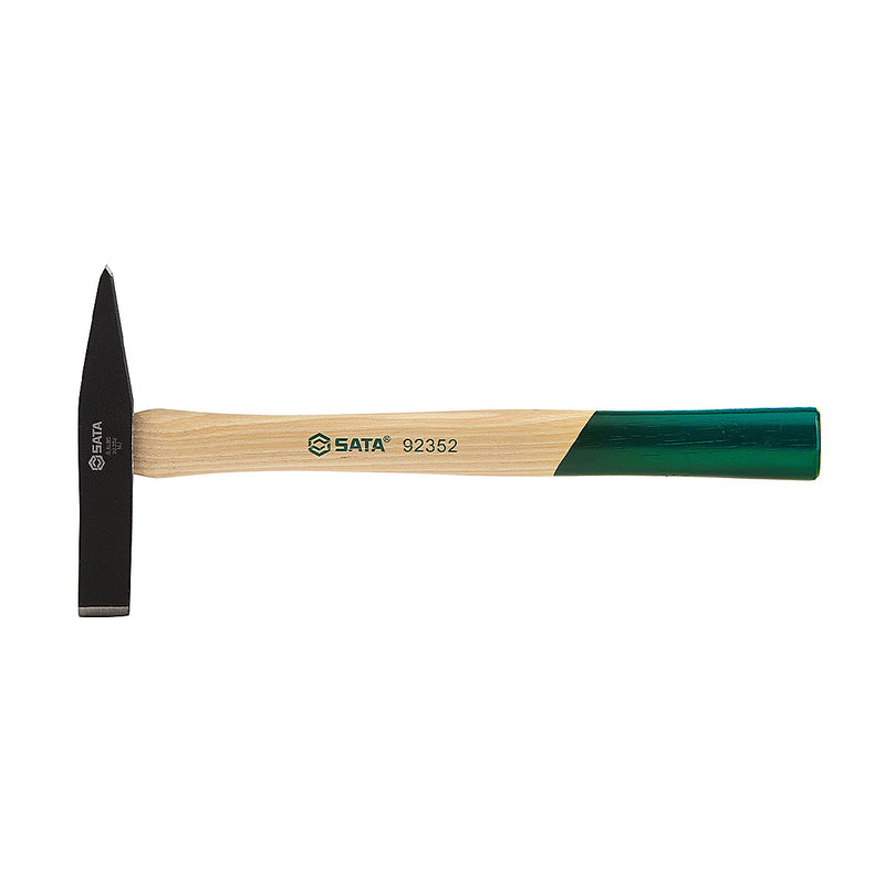 Búa gõ xỉ hàn SATA 92352 | Đầu nhọn & dẹt, thép rèn, cán gỗ óc chó, 272g