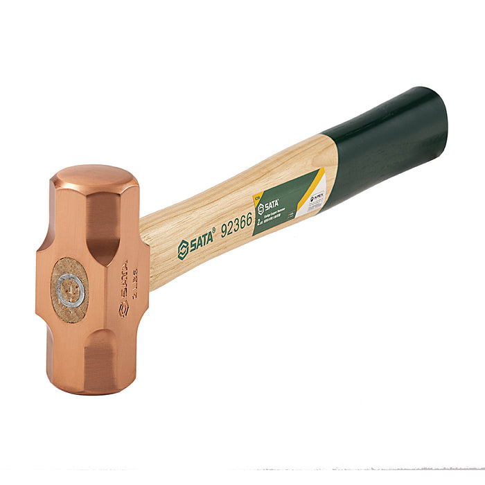 Búa cơ khí bằng đồng, Tay cầm bằng gỗ Hickory nhẹ và bền SATA