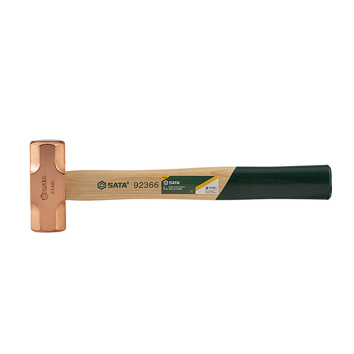 Búa cơ khí bằng đồng, Tay cầm bằng gỗ Hickory nhẹ và bền SATA