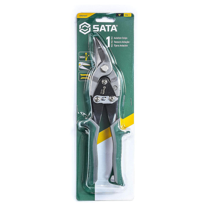 Kéo cắt tôn mũi cong phải 10inch/250mm
Lưỡi làm bằng thép crom SATA 93102