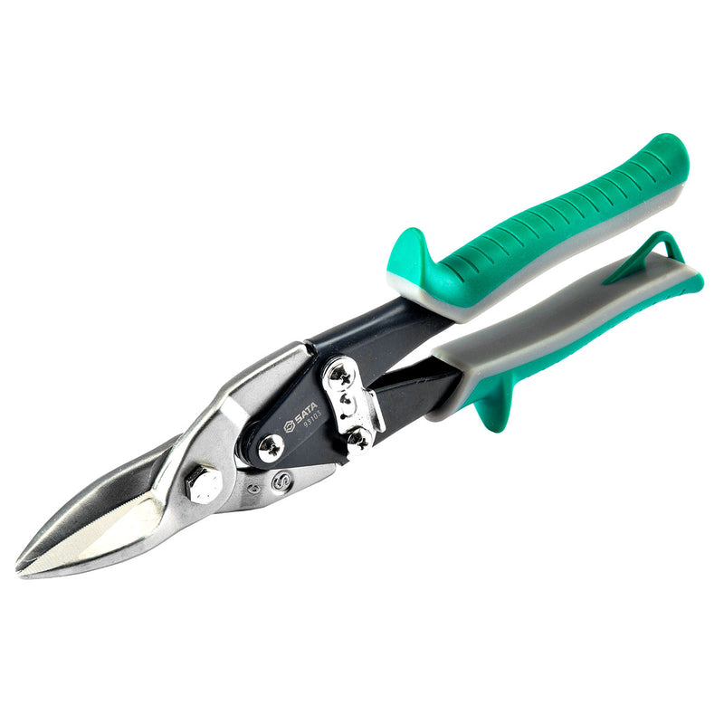 Kéo cắt tôn mũi thẳng SATA 93103 chiều dài 255mm, khả năng cắt tối đa 1.2mm