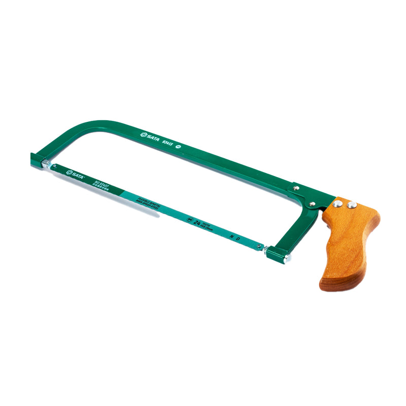 Cưa sắt cầm tay SATA 93413 dài 300mm (12 inches), khung cưa bằng sắt, cán cầm bằng gỗ