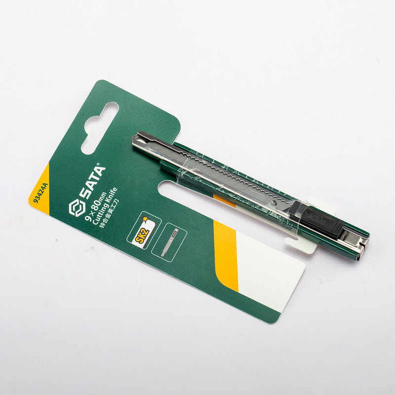 Zinc Alloy Utility Knife, 13-point, 9x80MM SATA 93424A