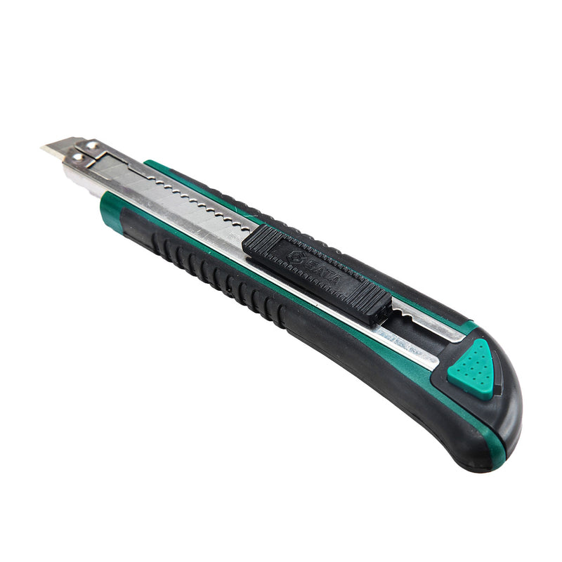 Dao rọc giấy, cán bọc cao su SATA 93427 kích thước 9mm x 80mm
