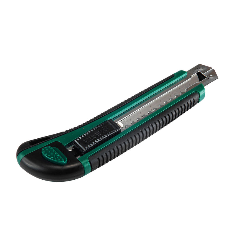 Dao rọc giấy, cán bọc cao su SATA 93428 kích thước 18mm x 100mm