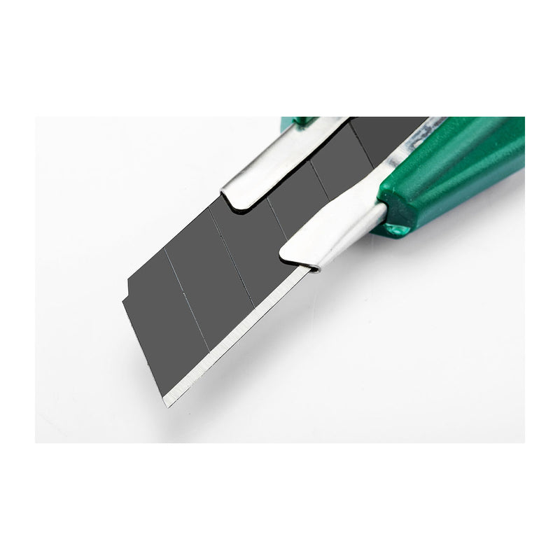 Dao rọc giấy SATA 93429 kích thước 18 x 100mm, tay cầm bọc nhựa ABS