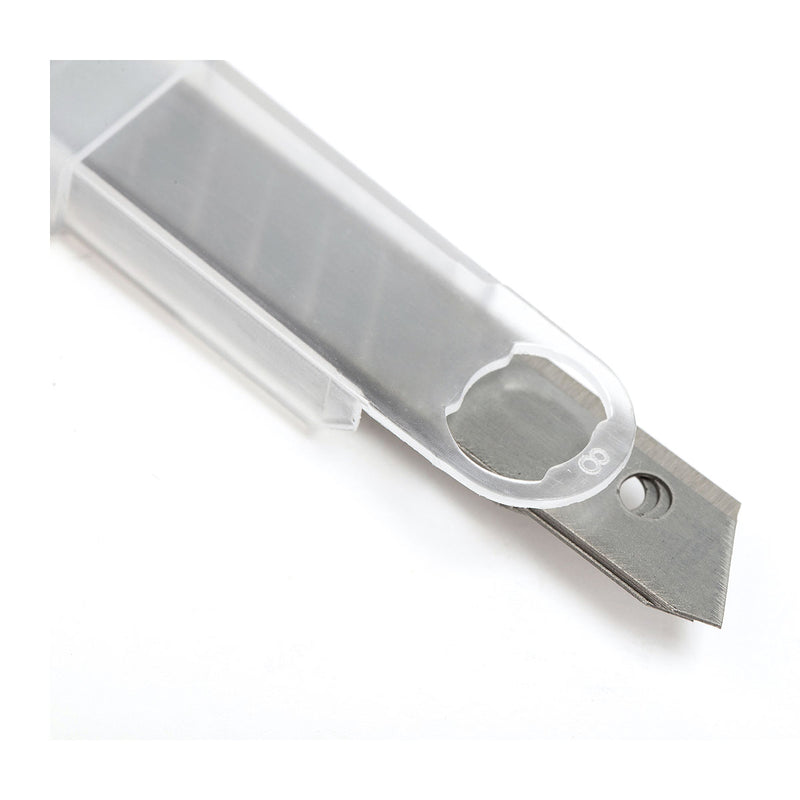 Hộp 10 lưỡi dao rọc giấy thép SK2 SATA 93432A kích thước 9mm x 80mm
