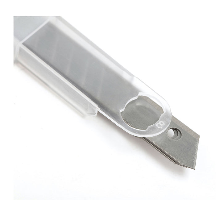 Bộ 10 lưỡi dao rọc giấy SATA 93432A, chất liệu thép SK2, kích thước 9 x 80mm