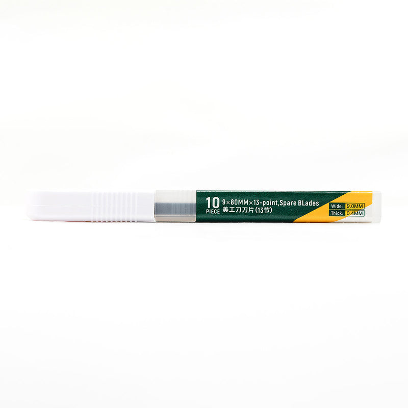 Hộp 10 lưỡi dao rọc giấy SATA 9mm x 80mm SK2, 13 đoạn, thay thế cho dao rọc giấy SATA.