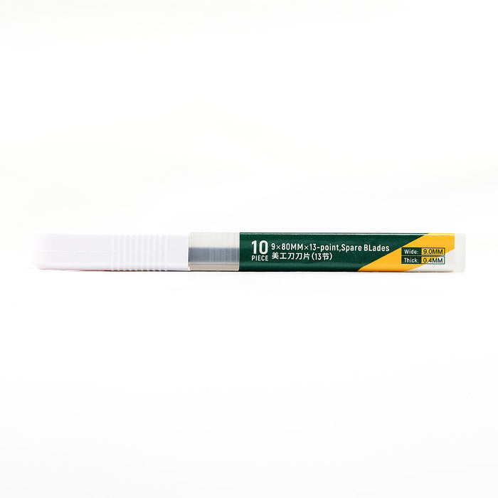 Bộ 10 lưỡi dao rọc giấy SATA 93432A, chất liệu thép SK2, kích thước 9 x 80mm