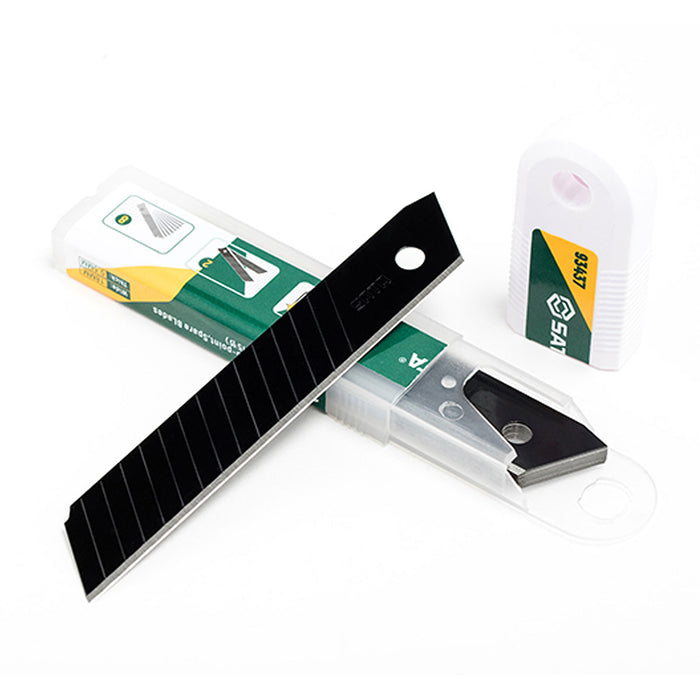 Bộ 10 lưỡi dao rọc giấy SATA 93437, chất liệu thép SK2, kích thước 18 x 100mm