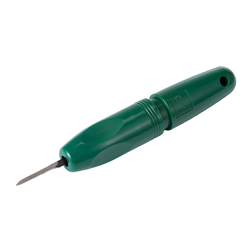Dao nạo ba via tam giác mini SATA 93459: cạo ba via, sửa mép chi tiết nhỏ, gia công cơ khí chính xác.