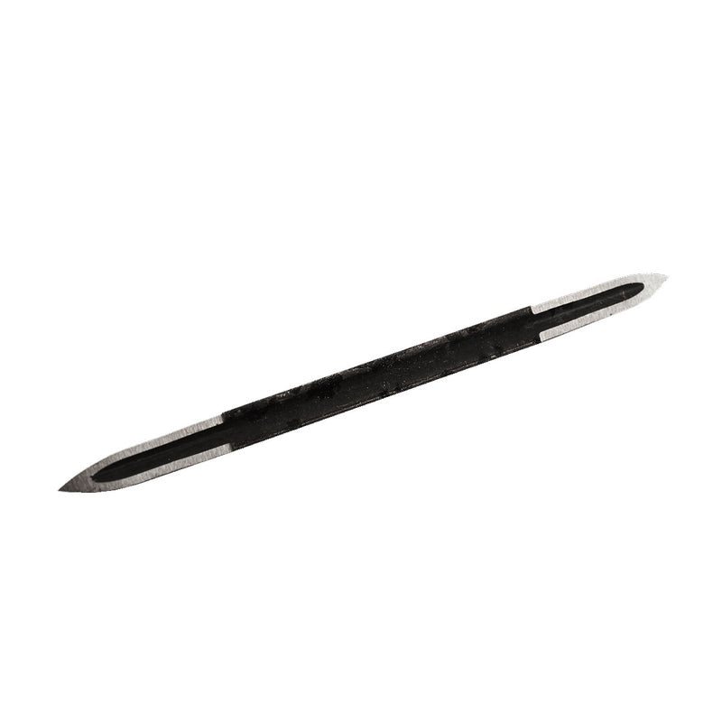 Dao nạo ba via tam giác hai đầu SATA 93460, thép hợp kim tôi cứng, HRC 58-60, lưỡi 80xØ4.2mm.