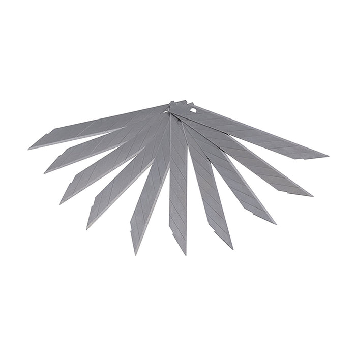 Bộ 10 lưỡi dao rọc giấy SATA 93617 chất liệu thép SK2, kích thước 9 x 73mm