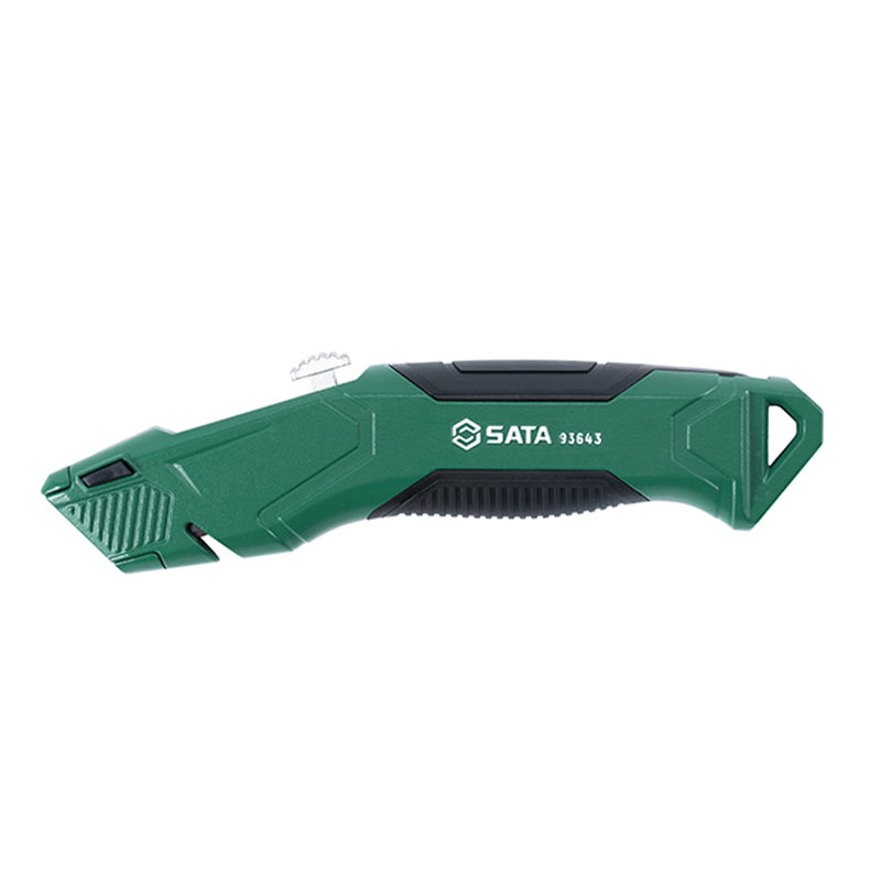 Heavy Duty Zinc Alloy Utility Knife, 5 Extra Blades SATA 93643
