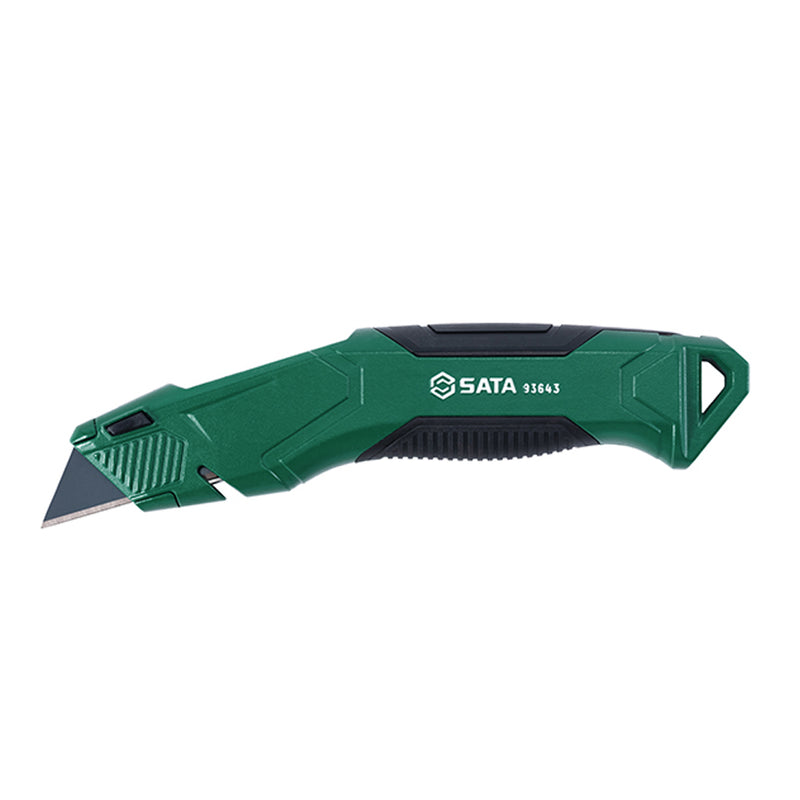 Heavy Duty Zinc Alloy Utility Knife, 5 Extra Blades SATA 93643