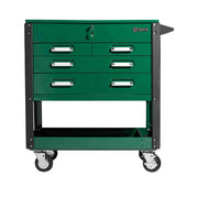 Tủ dụng cụ 4 ngăn kéo SATA 95119 màu xanh lá, tải trọng lớn, bánh xe di chuyển linh hoạt