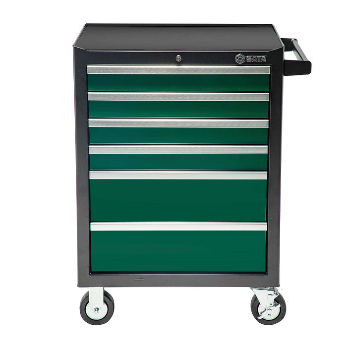Xe đẩy, dùng chứa các dụng cụ 6 ngăn kéo, kích thước: 27 inch dùng trong garage sửa xe ô tô, SATA - 95126