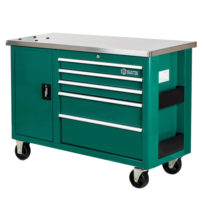 Xe đẩy dụng cụ 5 ngăn kéo, kèm bàn làm việc SATA 95208