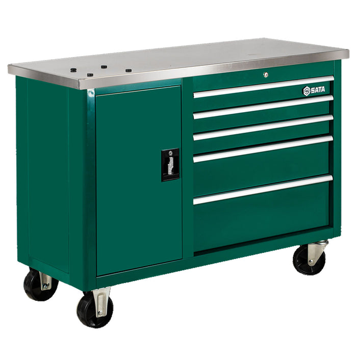 Xe đẩy dụng cụ 5 ngăn kéo, kèm bàn làm việc SATA 95208