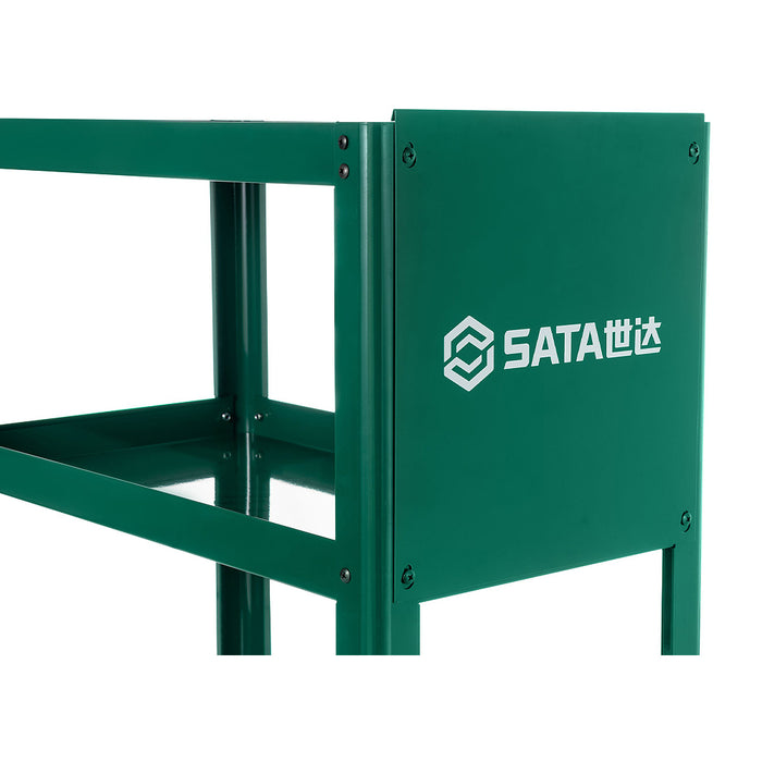 Xe đẩy đựng dụng cụ đa năng loại 3 khay, kích thước: 840x500x920mm, dùng trong garage sửa xe ô tô, Mã hàng: SATA - 95222A