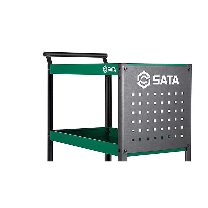 Xe đẩy đựng dụng cụ có 3 khay, kích thước: 750x373x900mm, dùng trong garage sửa xe ô tô, SATA - 95222B