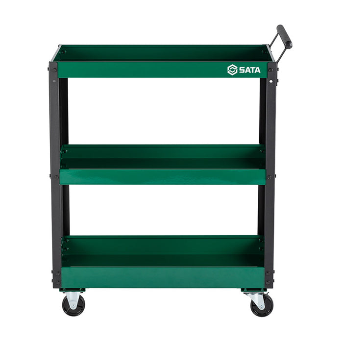 Xe đẩy đựng dụng cụ có 3 khay, kích thước: 750x373x900mm, dùng trong garage sửa xe ô tô, SATA - 95222B