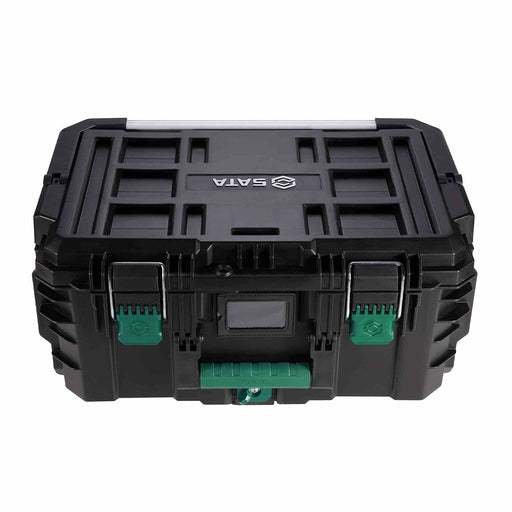 Thùng đựng dụng cụ chống ẩm SATA 95321 40L, xếp chồng, IP65, nhựa PP chịu lực, lưu trữ chuyên nghiệp.