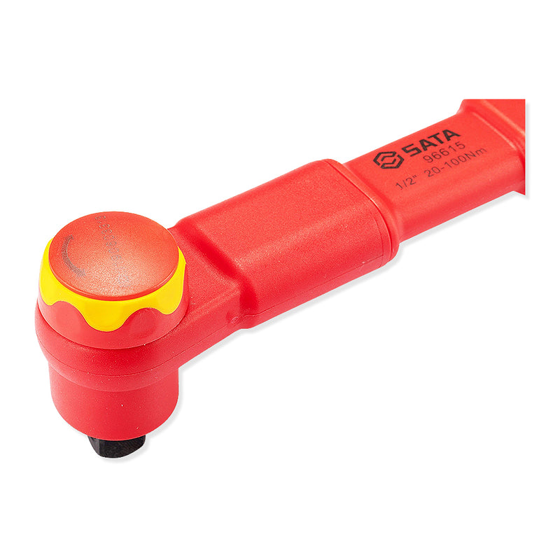 Cần siết bu lông chỉnh lực cách điện 1000V SATA , kích thước 1/2 inch, dãi lực từ 10 - 200 N.m, đạt tiêu chuẩn IEC/EN 60900