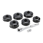 Bộ cảo chén tháo lọc dầu SATA 1/2 inch đa kích cỡ 65-93mm, thép cường lực, chống gỉ, chuyên dụng cho ô tô.