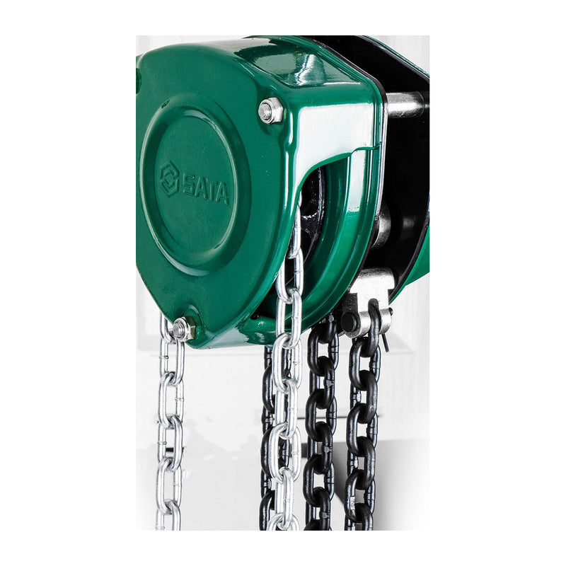 Pa lăng xích SATA, khả năng tải từ 1 - 5 tấn, chiều cao tải tối đa từ 3 - 6m