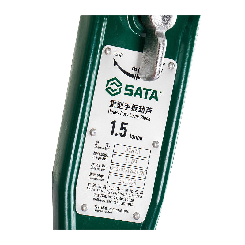 Pa lăng xích lắc tay SATA tải trọng từ 0.75 tấn - 3 tấn