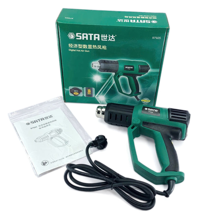 Máy khò nhiệt màn hình điện tử SATA 97925 công suất 2000W, nhiệt độ tối đa 650°C