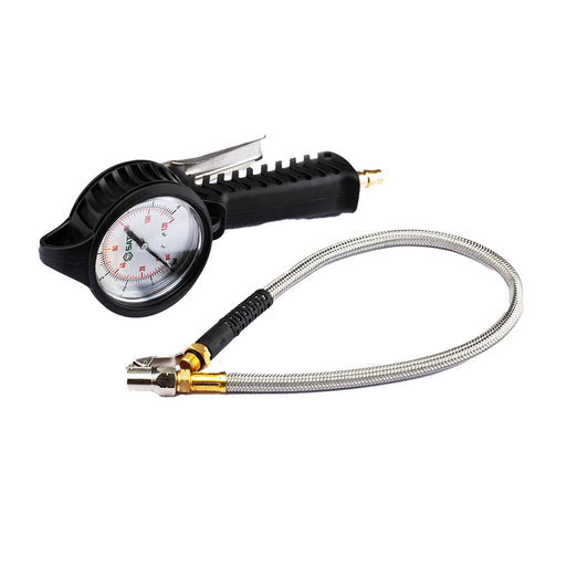 Đồng hồ bơm lốp xe dùng khí nén SATA 98101: Đo áp suất lốp chính xác, bền bỉ, chống va đập, tối ưu cho xe du lịch.