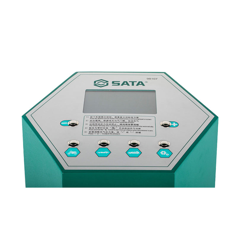 Máy bơm lốp xe tự động dạng trụ SATA 98107