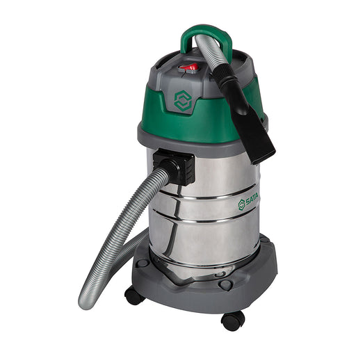 Máy hút bụi SATA AE3111 1.6kW, 35L hút khô ướt, thổi bụi, khóa kim loại, bánh xe 360.