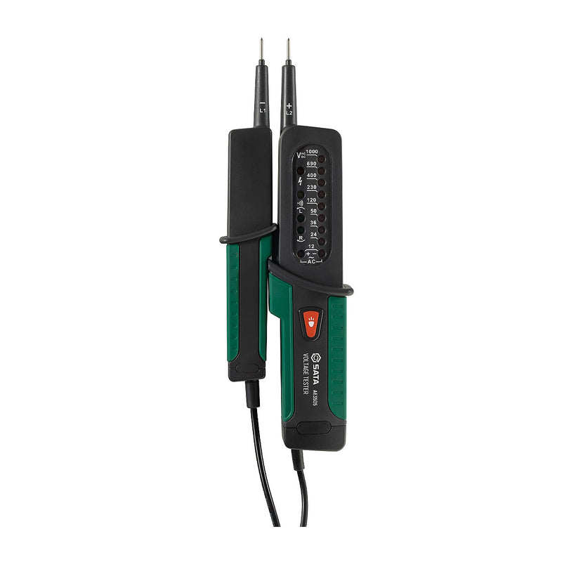 Bút thử điện thông minh SATA AE3505 AC/DC, 10-1000V, kiểm tra thông mạch, thứ tự pha.