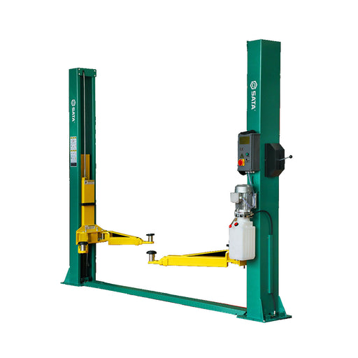 Cầu nâng ô tô 2 trụ giằng dưới SATA 4 tấn tải trọng nâng, tải trọng nâng 4000kg.