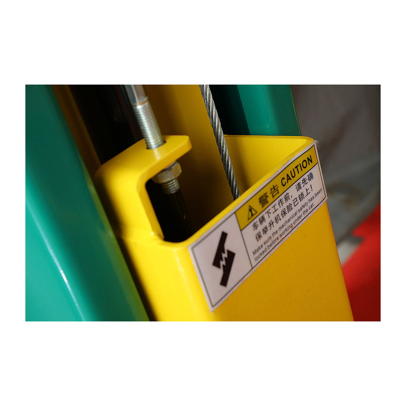 Cầu nâng 2 trụ giằng trên mở khóa điện SATA tải trọng 4 tấn