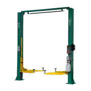 Cầu nâng ô tô 2 trụ giằng trên SATA tải trọng 4 tấn, mở khóa điện.