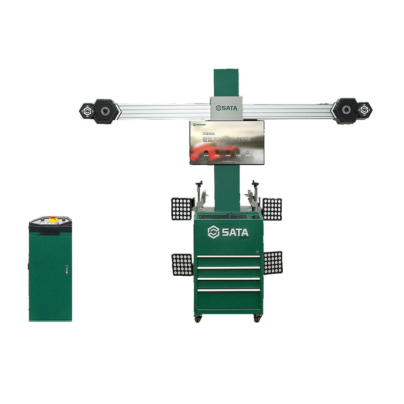 Máy cân chỉnh góc đặt bánh xe 3D SATA AE5603 công nghệ CCD độ phân giải cao, đo nhanh chính xác, hỗ trợ liên kết cầu nâng, tự động nhận diện xe.
