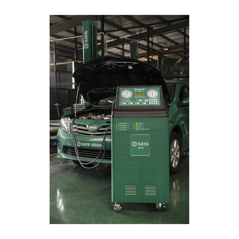 Máy thu hồi, tái chế, hút chân không và nạp gas điều hòa ô tô SATA AE5732